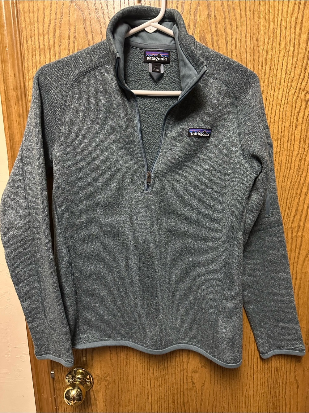 Patagonia Better Sweater 1/4 Zip Fleece Women’s Small Heathered Green